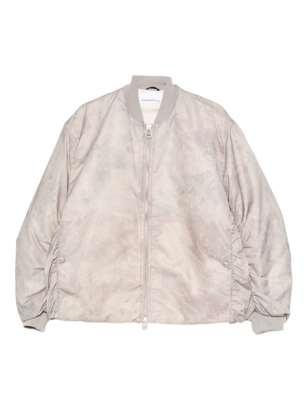 Bomber con zip in beige Oamc peacemaker - uomo 