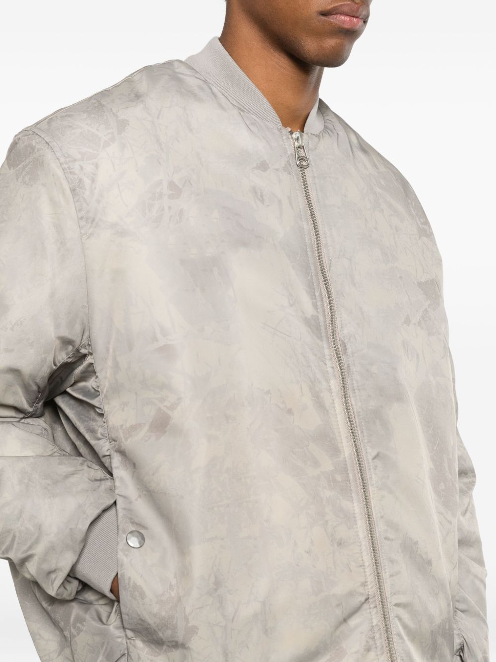 Bomber con zip in beige Oamc peacemaker - uomo 