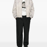 Bomber con zip in beige Oamc peacemaker - uomo 