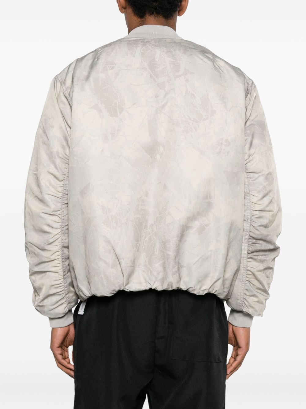Bomber con zip in beige Oamc peacemaker - uomo 