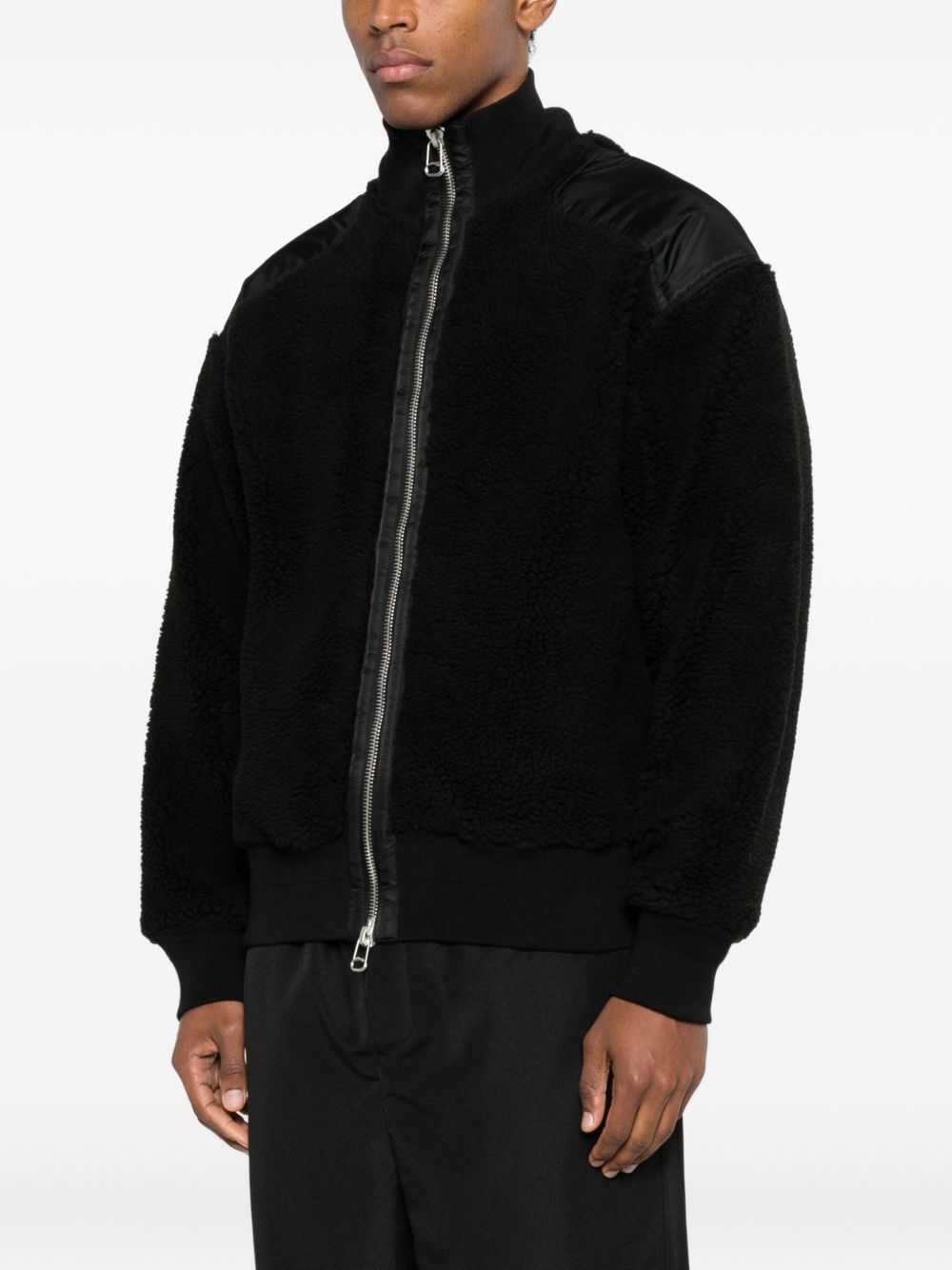 Bomber con zip in nero Oamc peacemaker - uomo 
