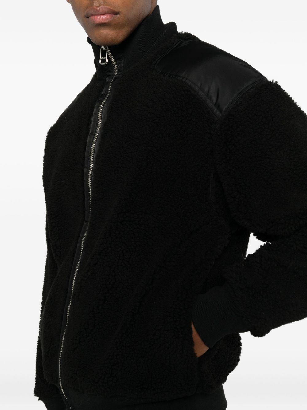 Bomber con zip in nero Oamc peacemaker - uomo 