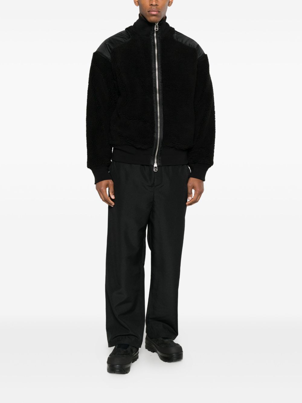 Bomber con zip in nero Oamc peacemaker - uomo 