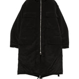 Cappotto con caqppuccio in nero Oamc peacemaker - uomo 