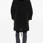 Cappotto con caqppuccio in nero Oamc peacemaker - uomo 