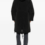 Cappotto con caqppuccio in nero Oamc peacemaker - uomo 