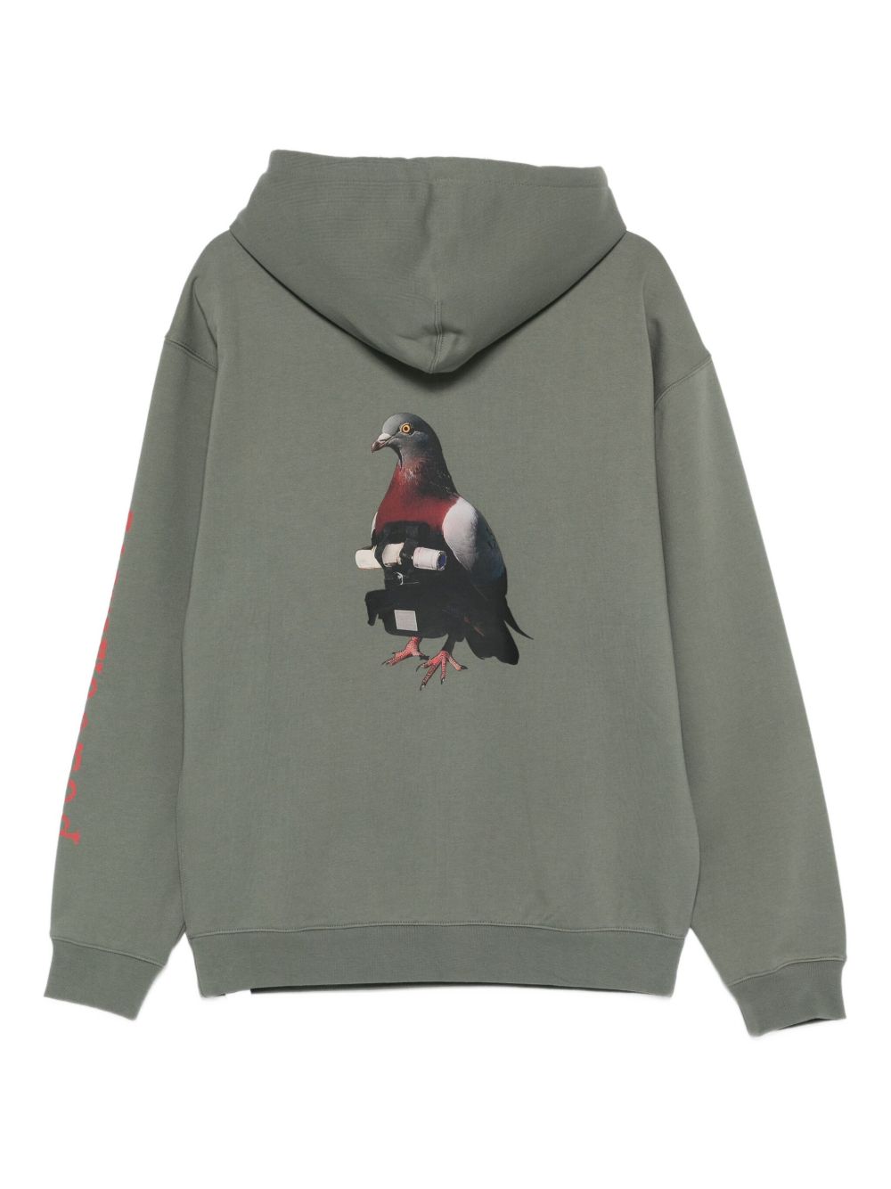 Felpa con cappuccio pigeon in grigio Oamc peacemaker - uomo 