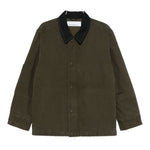 Giacca con colletto a contrasto in verde Oamc peacemaker - men 