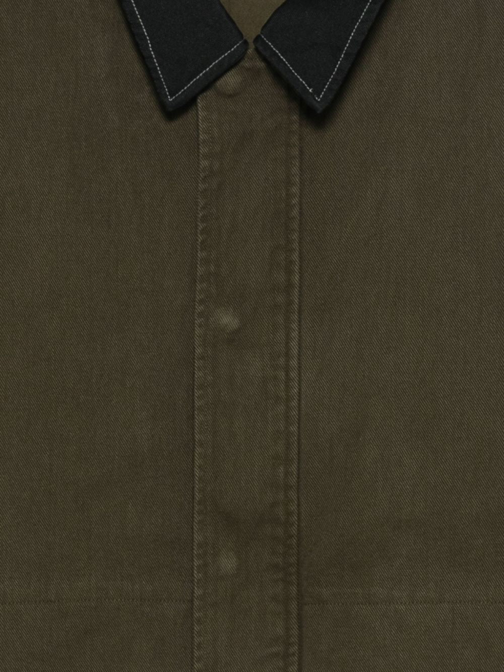 Giacca con colletto a contrasto in verde Oamc peacemaker - men 