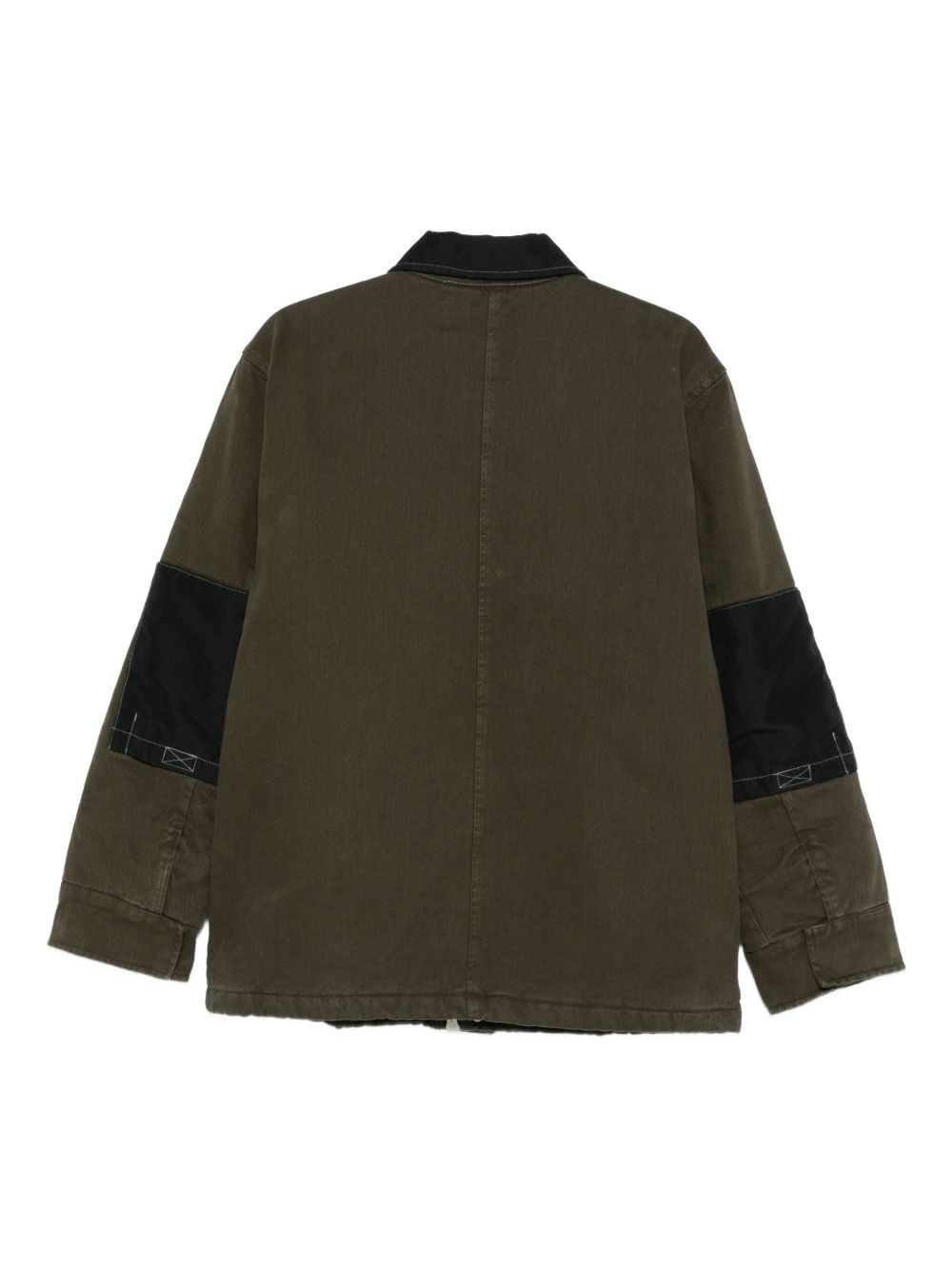 Giacca con colletto a contrasto in verde Oamc peacemaker - men 