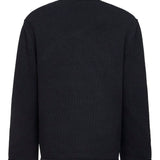 Maglione in maglia con zip sulla spalla in nero OAMC PEACEMAKER - uomo 