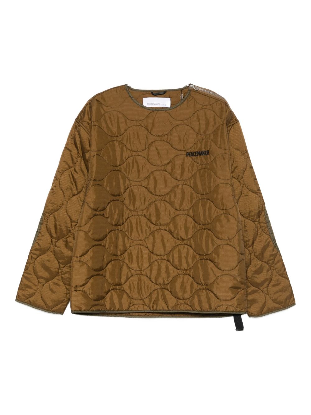 Giacca trapuntata con zip in marrone Oamc Peacemaker - uomo 