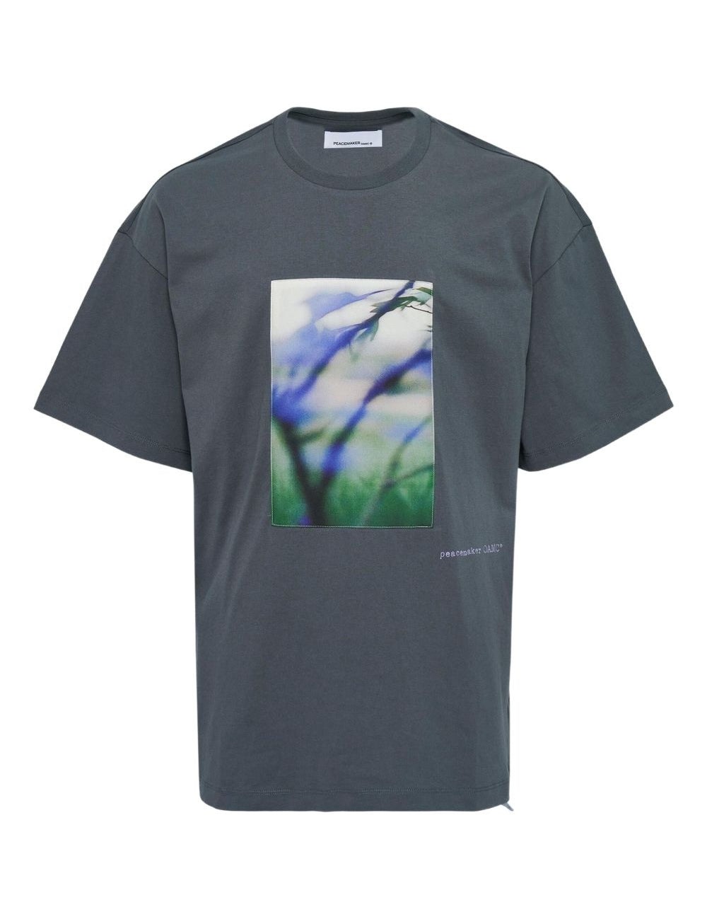 T-shirt con stampa in grigio Oamc Peacemaker - uomo 