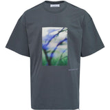 T-shirt con stampa in grigio Oamc Peacemaker - uomo 