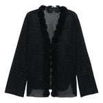 Blusa con decorazione in nero Oséree - donna 