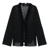 Blusa con decorazione in nero Oséree - donna 