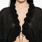 Blusa con decorazione in nero Oséree - donna 