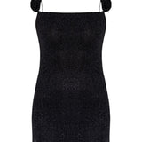 Miniabito scintillante in nero Oséree - donna 