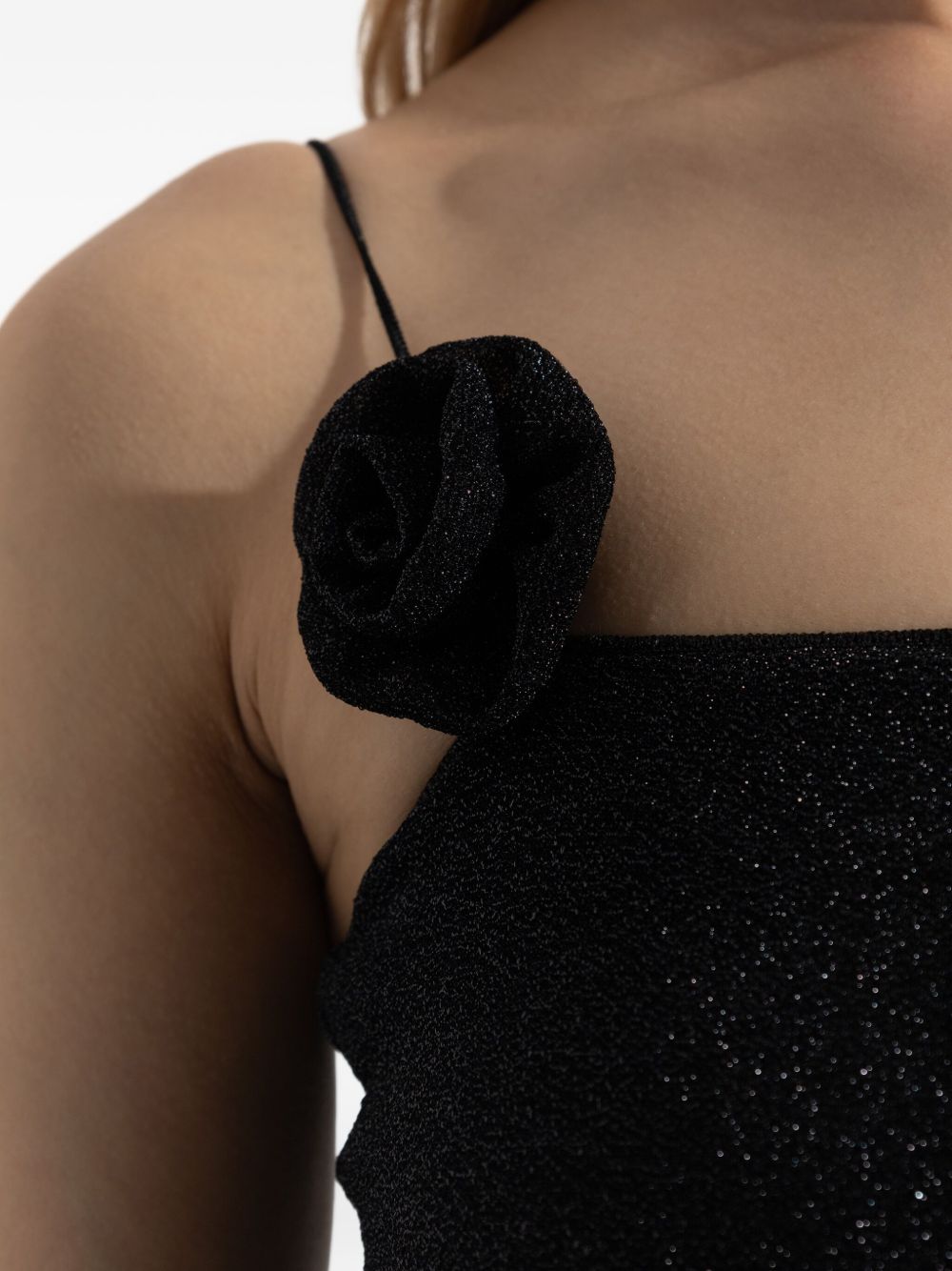 Miniabito scintillante in nero Oséree - donna 