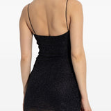 Miniabito scintillante in nero Oséree - donna 