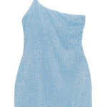 Abito monospalla con decorazione in blu Oséree - donna 