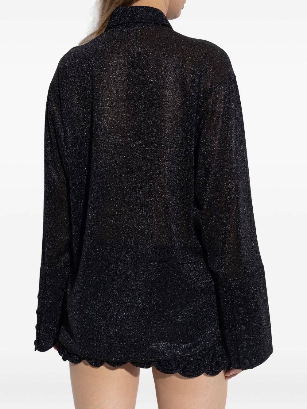 Camicia scintillante in nero Oséree - donna 
