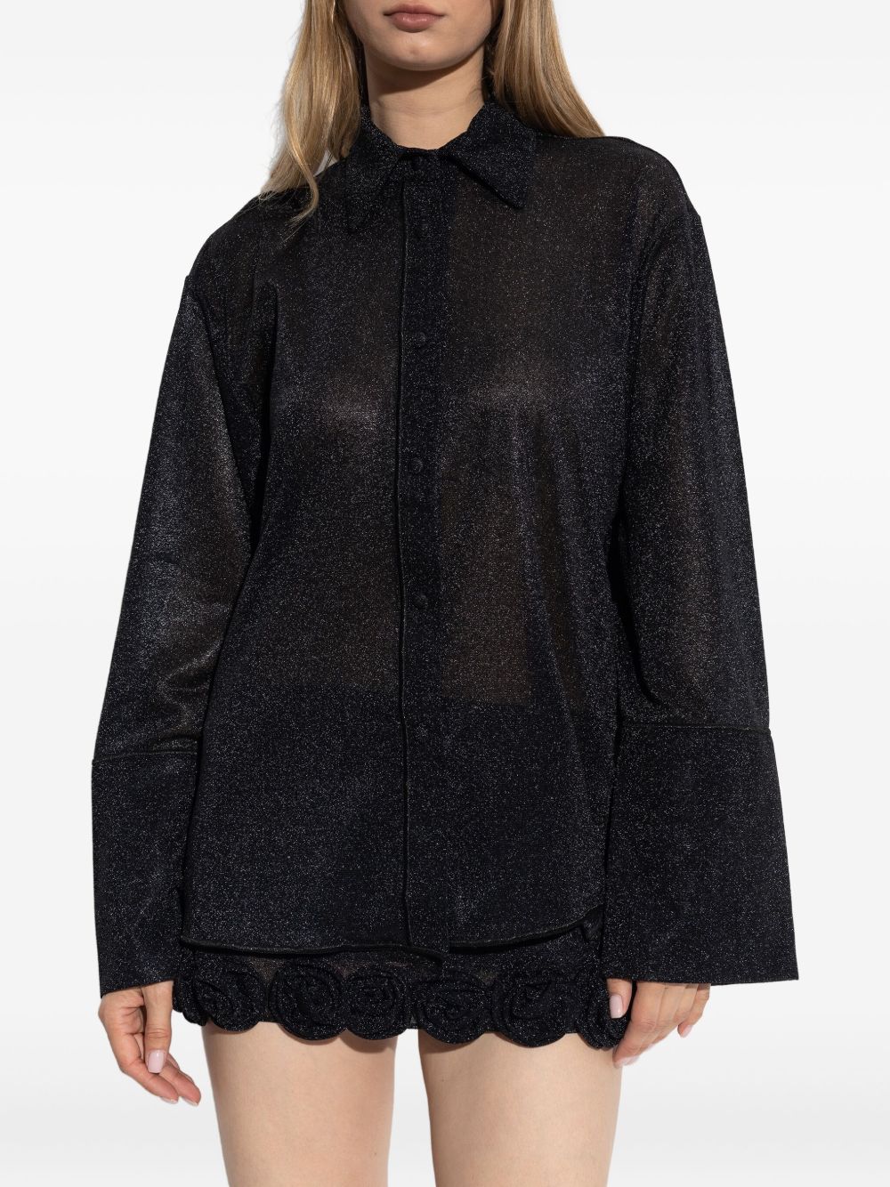Camicia scintillante in nero Oséree - donna 
