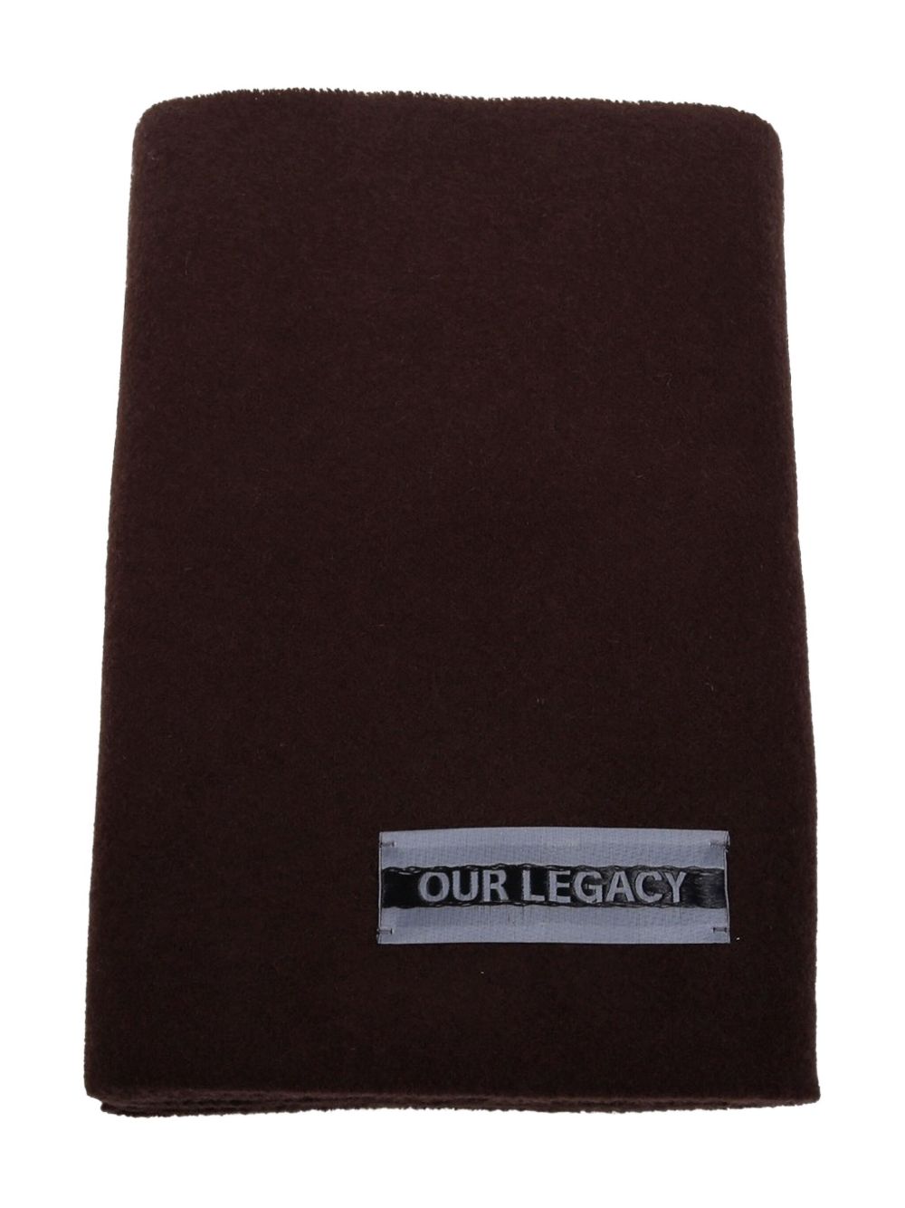 Sciarpa con applicazione in marrone Our legacy - uomo 