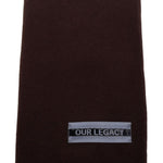 Sciarpa con applicazione in marrone Our legacy - uomo 