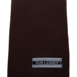 Sciarpa con applicazione in marrone Our legacy - uomo 