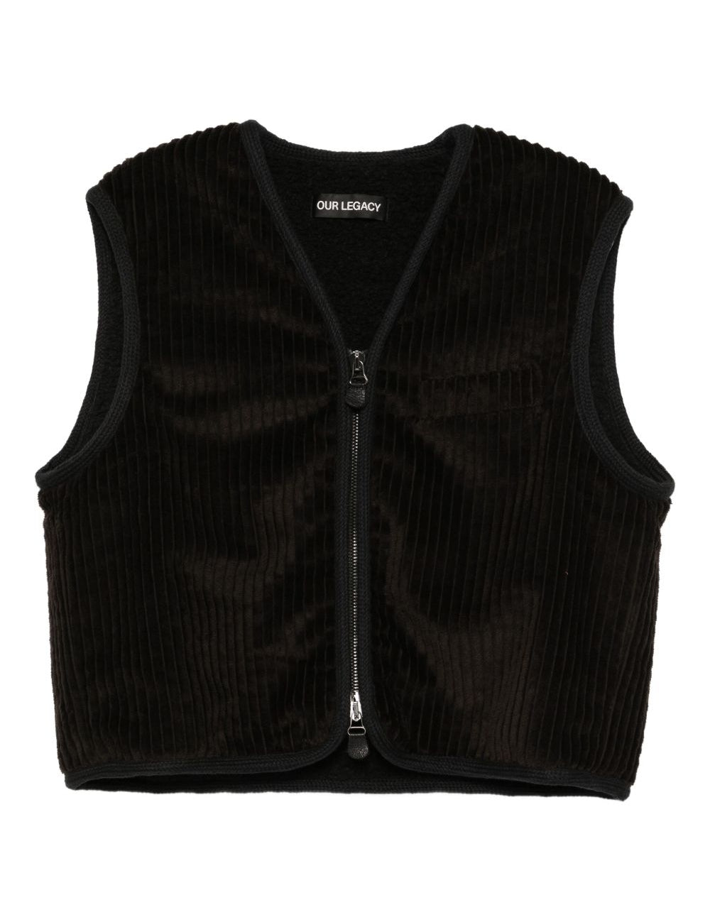 Gilet in cotone in nero Our legacy - uomo 