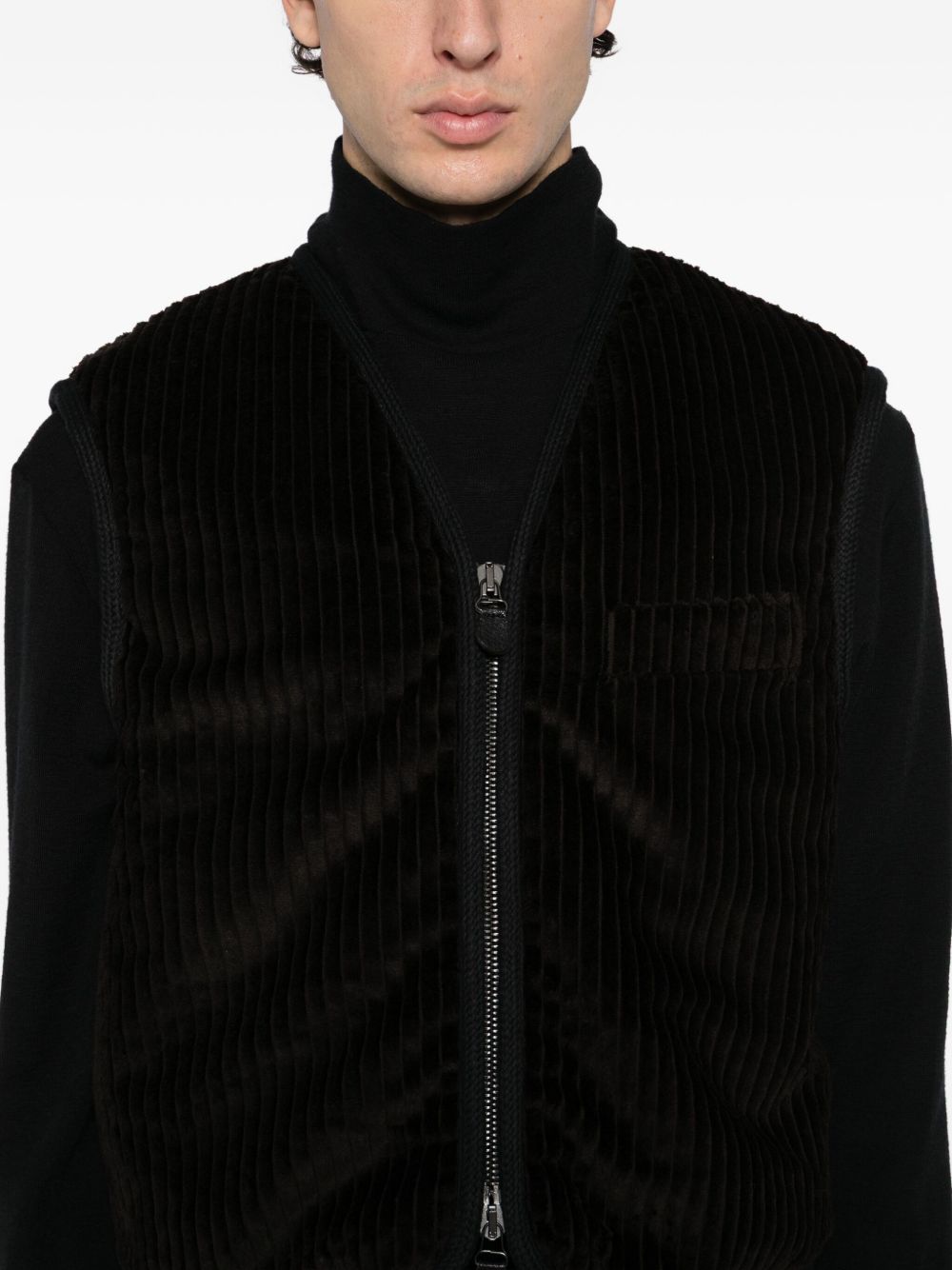 Gilet in cotone in nero Our legacy - uomo 