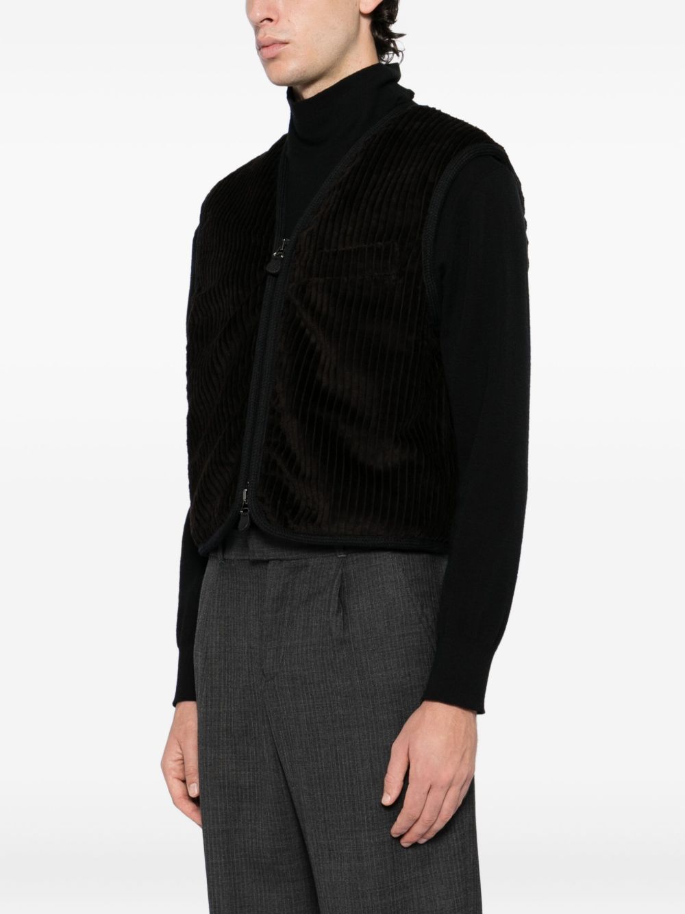Gilet in cotone in nero Our legacy - uomo 