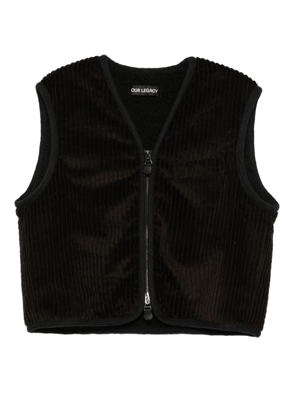 Gilet in cotone in nero Our legacy - uomo 