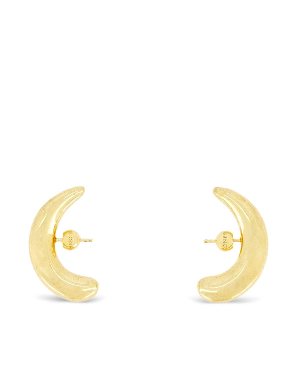 Orecchini mezza luna in oro placcato 