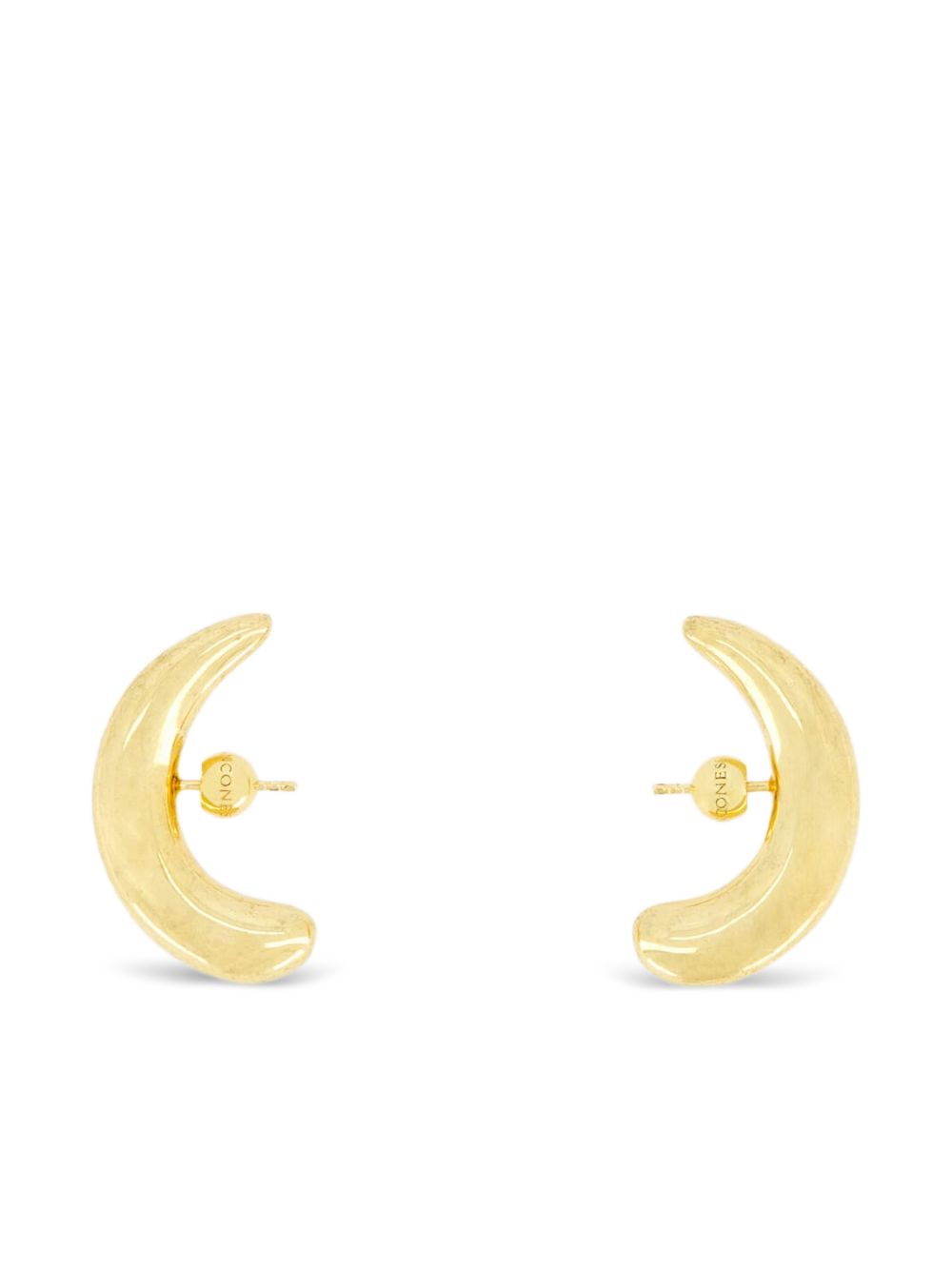 Orecchini mezza luna in oro placcato 