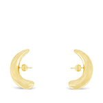 Orecchini mezza luna in oro placcato 
