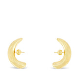 Orecchini mezza luna in oro placcato 