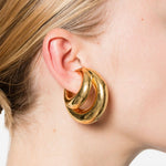Earcuff Blow Up Stellar  color oro Panconesi - unisex 