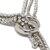 Ear cuff in argento con cristalli in argento 