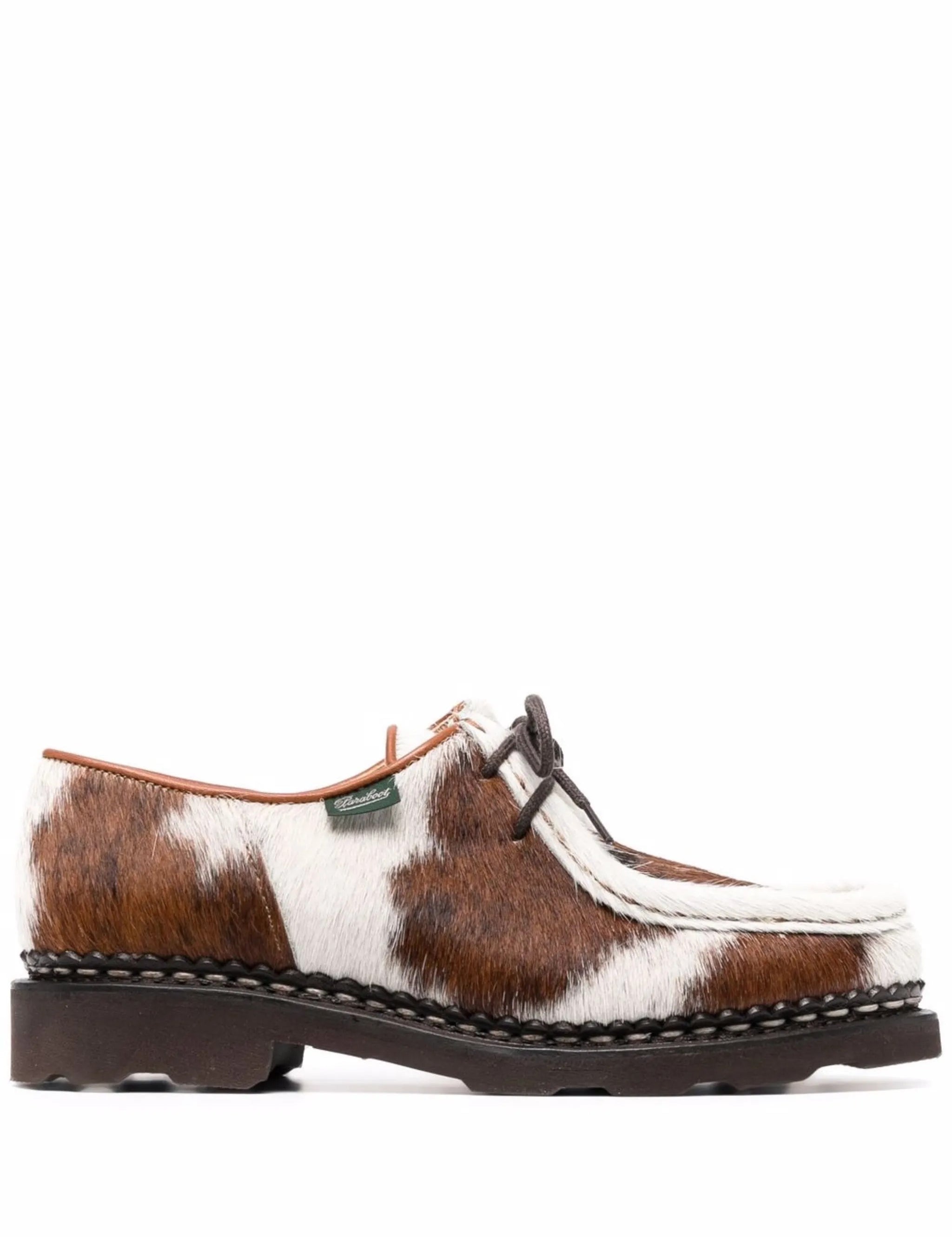 Derby allacciate in cavallino michael in marrone e bianco Paraboot - donna 
