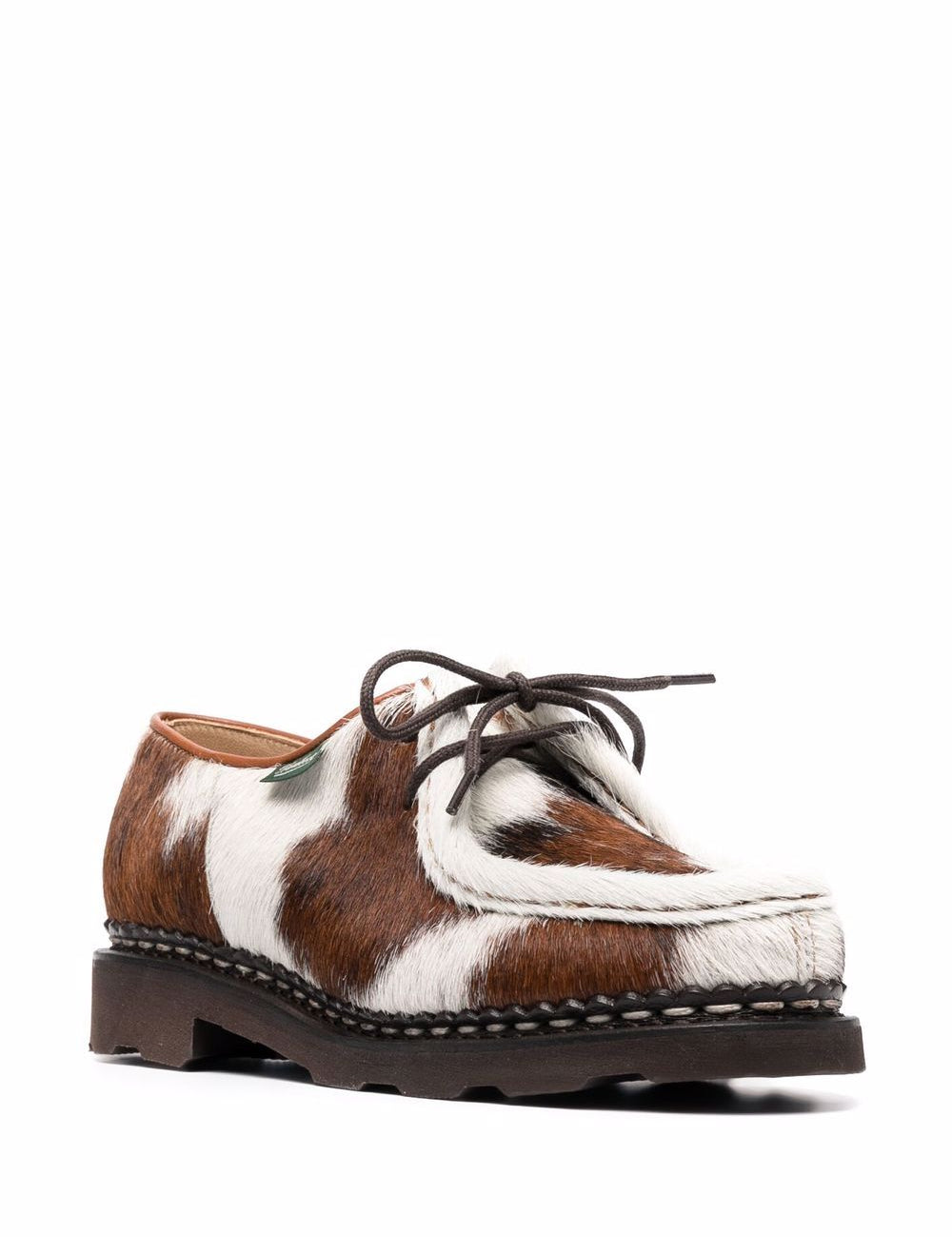 Derby allacciate in cavallino michael in marrone e bianco Paraboot - donna 