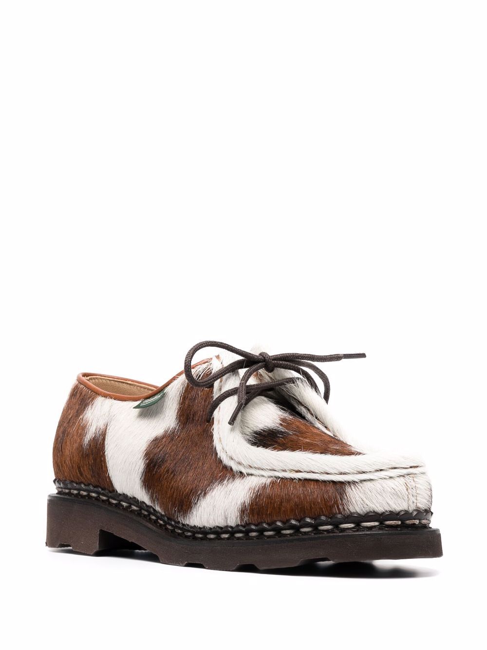 Derby allacciate in cavallino michael in marrone e bianco Paraboot - donna 