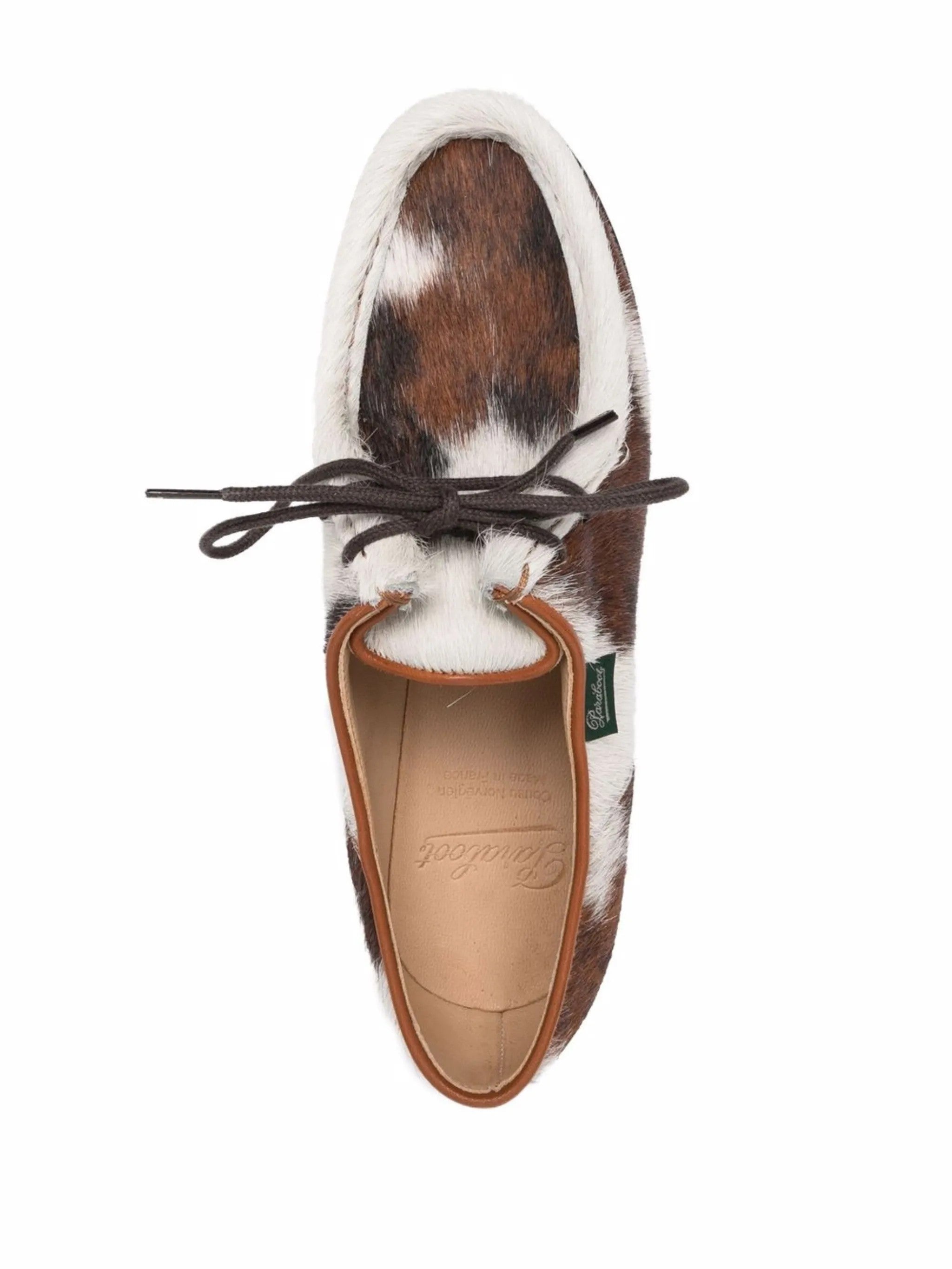 Derby allacciate in cavallino michael in marrone e bianco Paraboot - donna 