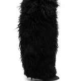 Stivali furry in nero Paris texas - donna 