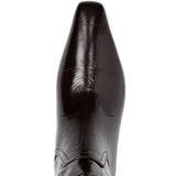 Stivali bettina con effetto pelle coccodrillo in marrone Paris texas - donna 