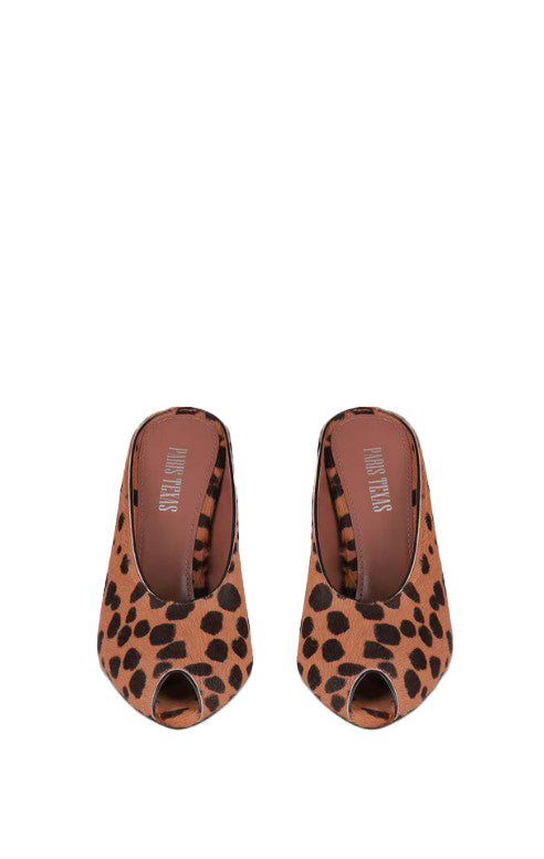 Mules con stampa nimalier Nina in marrone Paris Texas - donna 