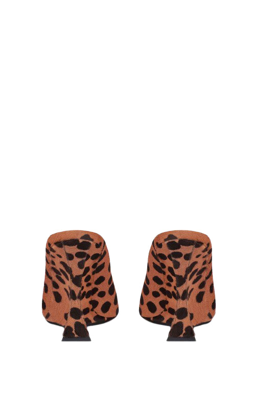 Mules con stampa nimalier Nina in marrone Paris Texas - donna 