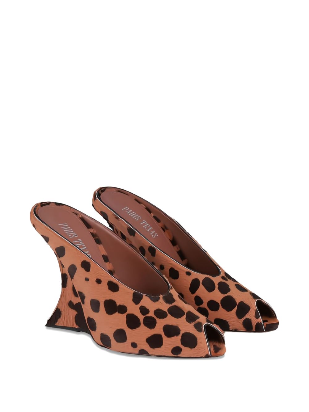 Mules con stampa nimalier Nina in marrone Paris Texas - donna 