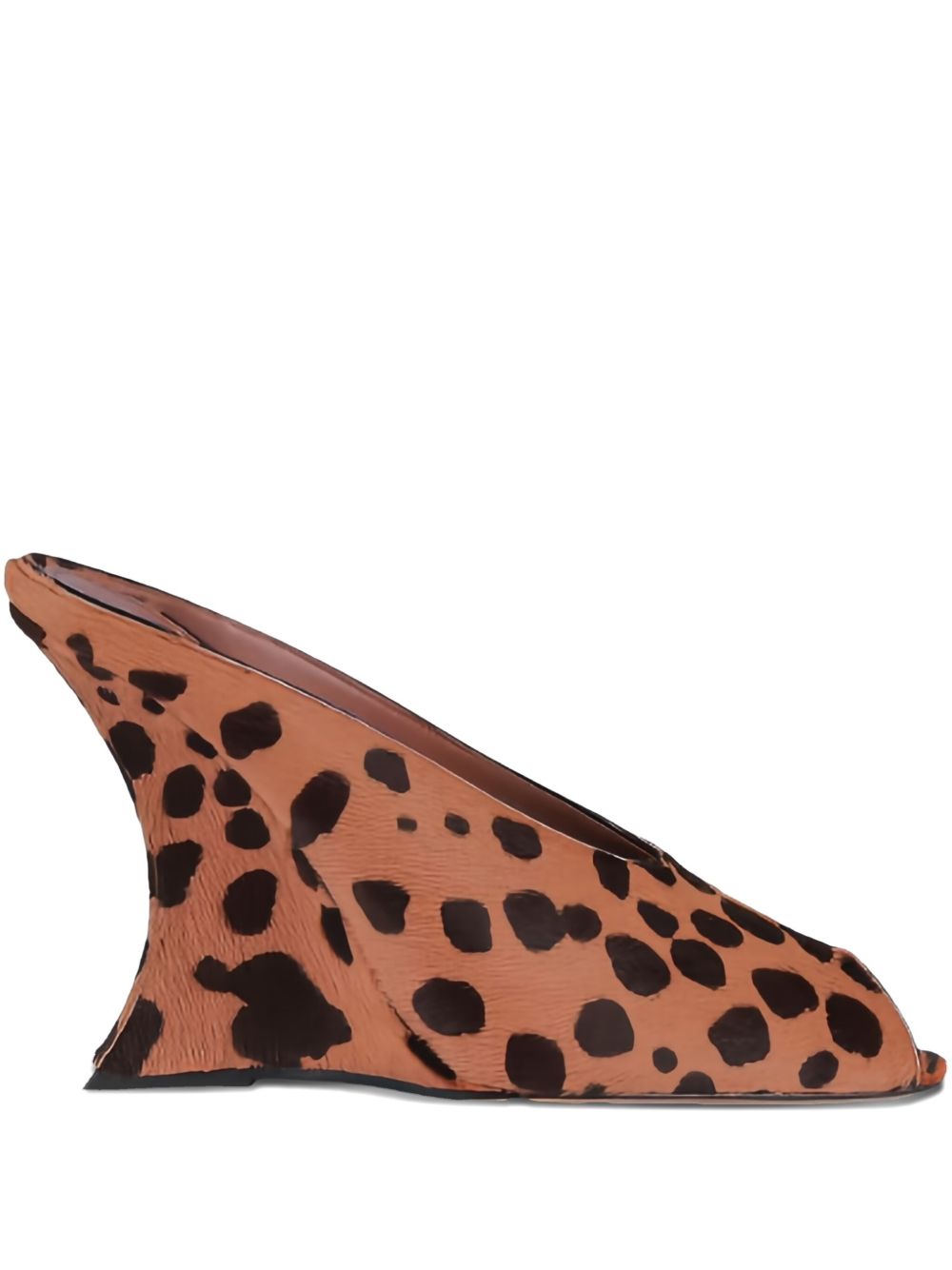 Mules con stampa nimalier Nina in marrone Paris Texas - donna 